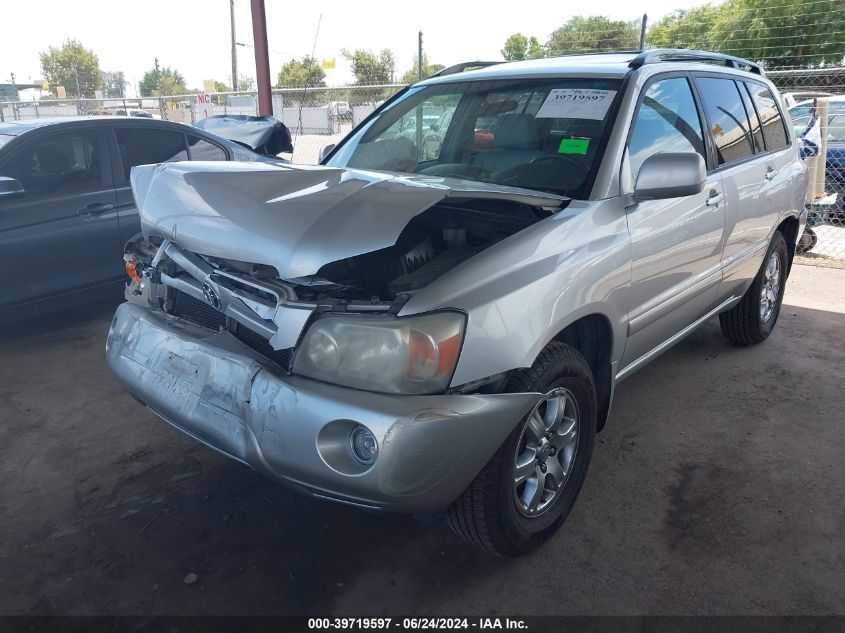 2005 Toyota Highlander V6 VIN: JTEDP21A550070032 Lot: 39719597