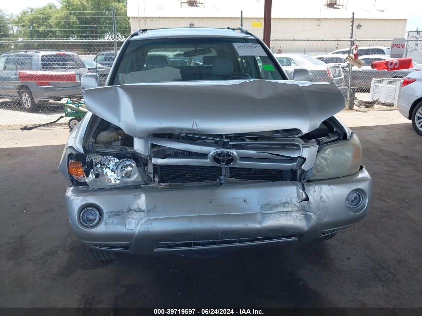 2005 Toyota Highlander V6 VIN: JTEDP21A550070032 Lot: 39719597