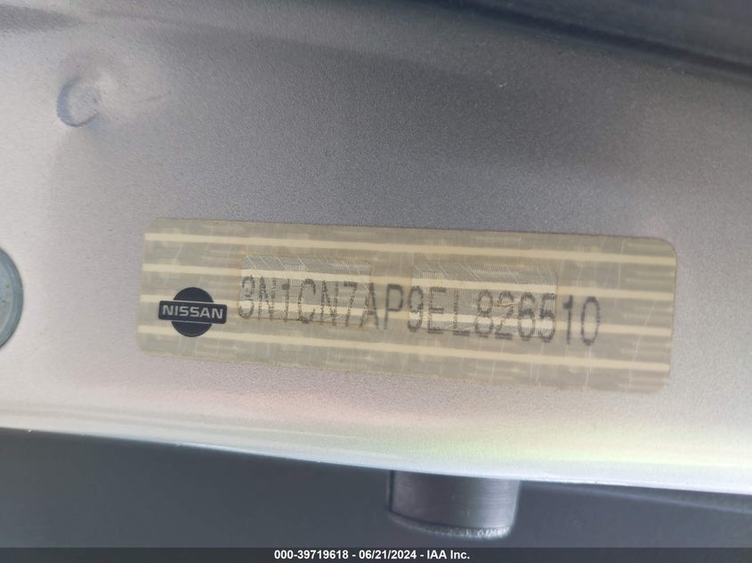 2014 NISSAN VERSA 1.6 SV - 3N1CN7AP9EL826510