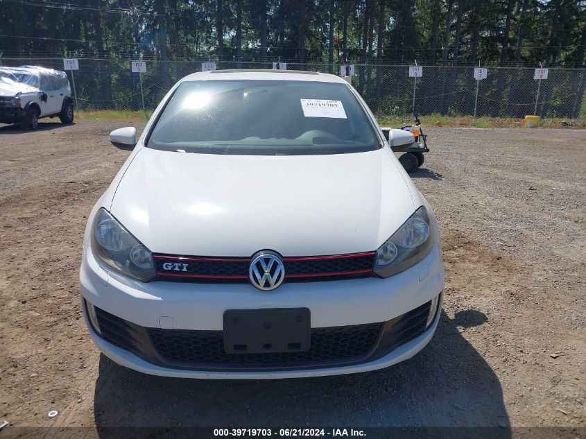 2012 Volkswagen Gti 4-Door VIN: WVWHD7AJ1CW329718 Lot: 39719703