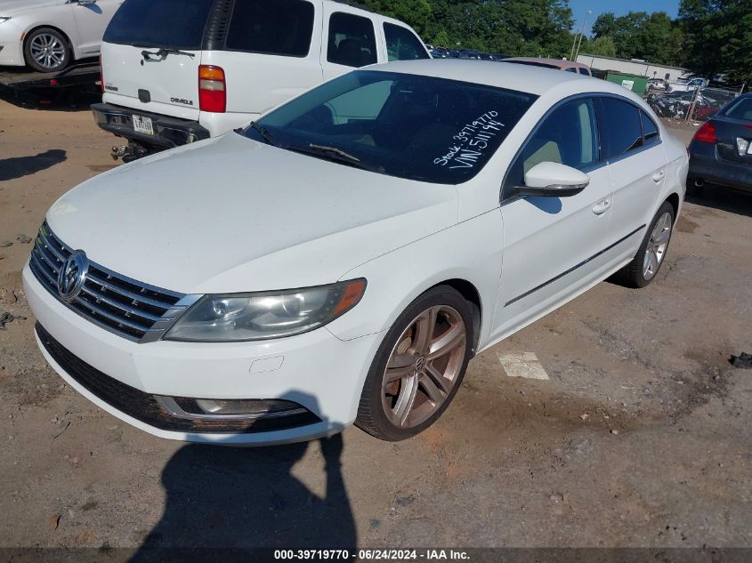 2013 Volkswagen Cc 2.0T Sport Plus VIN: WVWBN7AN9DE511194 Lot: 39719770