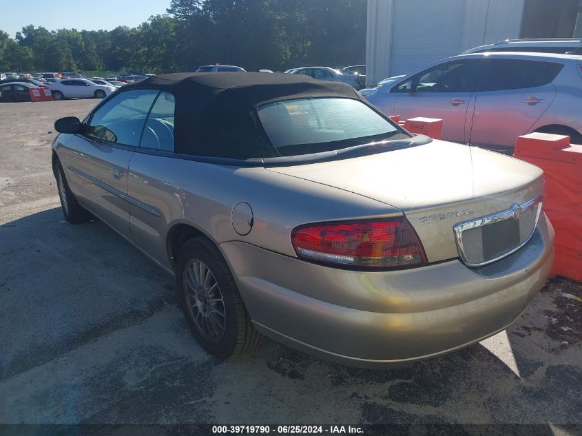 2004 Chrysler Sebring Lxi VIN: 1C3EL55R94N152745 Lot: 39719790