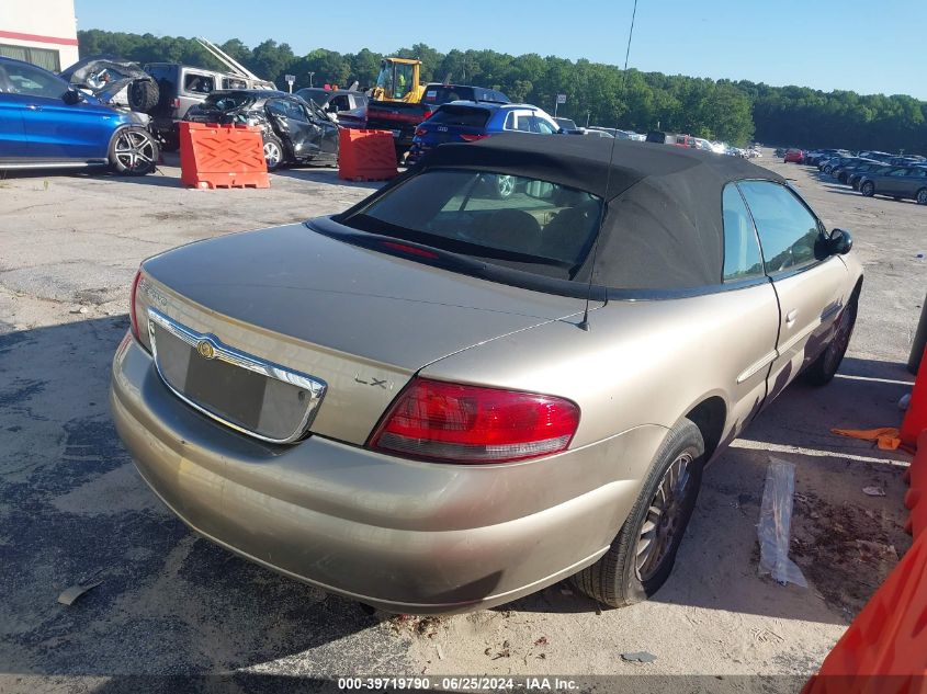 2004 Chrysler Sebring Lxi VIN: 1C3EL55R94N152745 Lot: 39719790