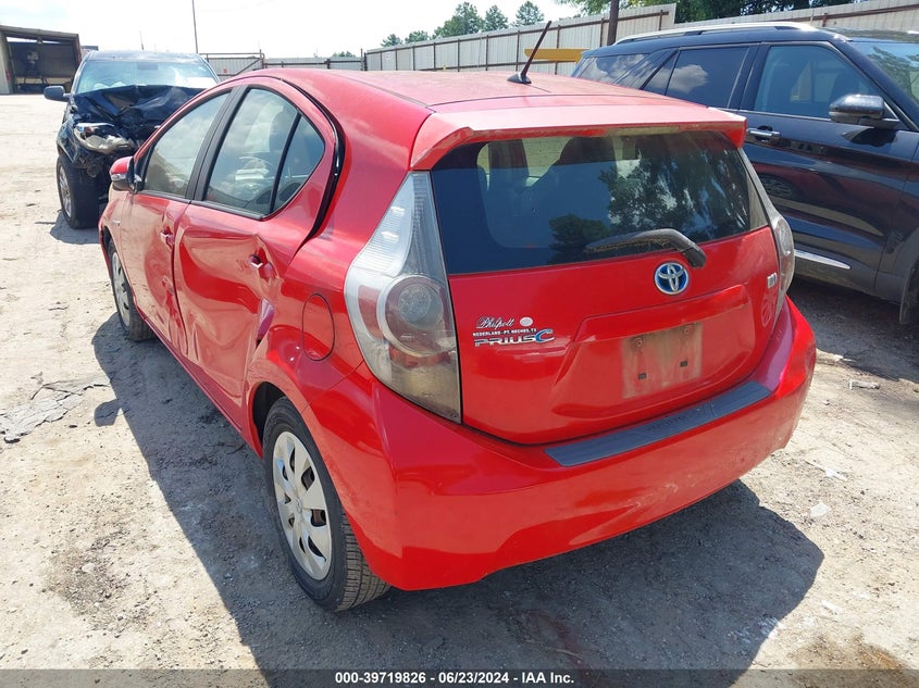 2012 Toyota Prius C Two VIN: JTDKDTB37C1517154 Lot: 39719826