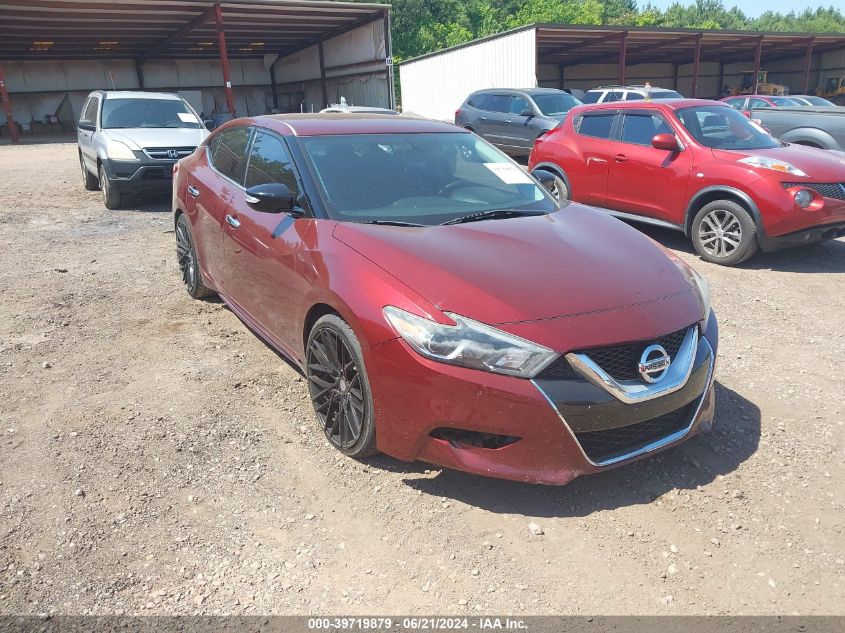 2018 Nissan Maxima 3.5 Platinum/3.5 S/3.5 Sl/3.5 Sr/3.5 Sv VIN: 1N4AA6AP8JC412611 Lot: 39719879