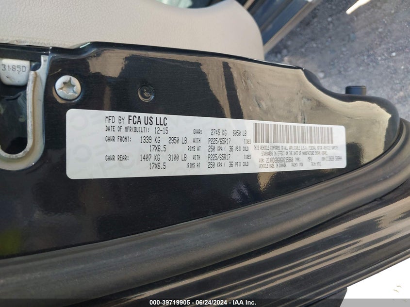 2016 DODGE GRAND CARAVAN SE - 2C4RDGBG8GR235860