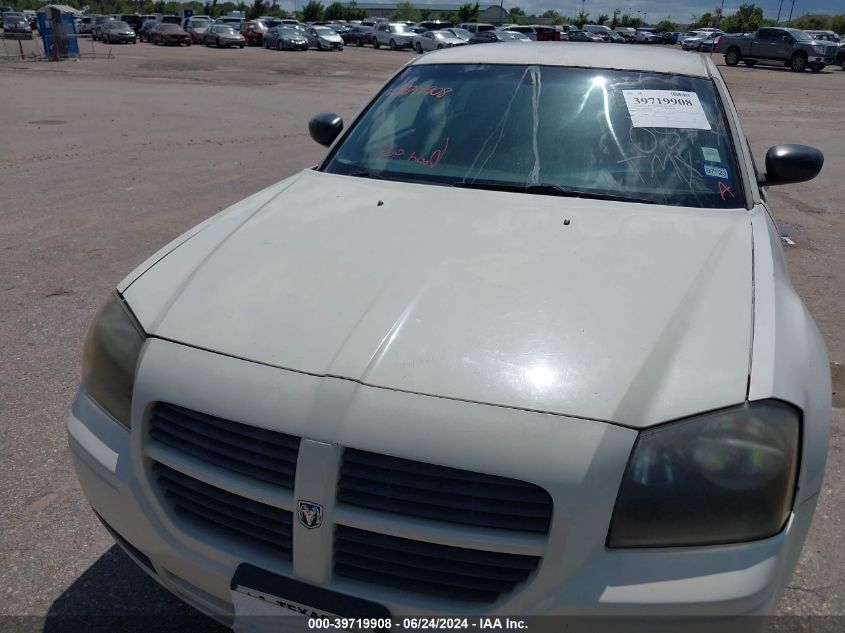 2005 Dodge Magnum Se VIN: 2D4FV48TX5H160877 Lot: 39719908