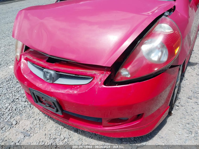 2007 Honda Fit Sport VIN: JHMGD38637S013061 Lot: 39719968