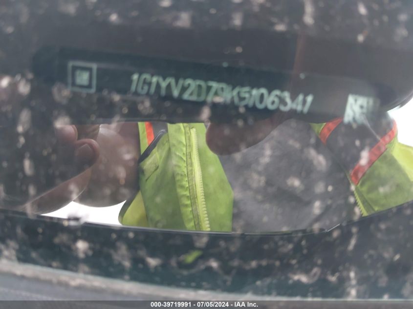 2019 Chevrolet Corvette Grand Sport VIN: 1G1YV2D79K5106341 Lot: 39719991