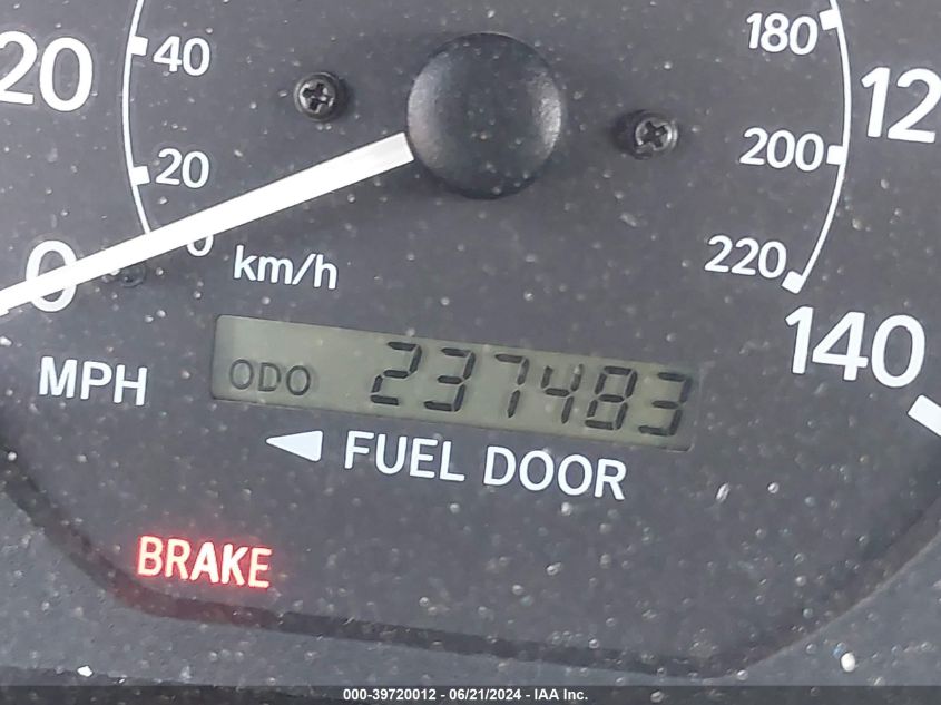 2000 Toyota Camry Le V6 VIN: 4T1BF22KXYU108062 Lot: 39720012