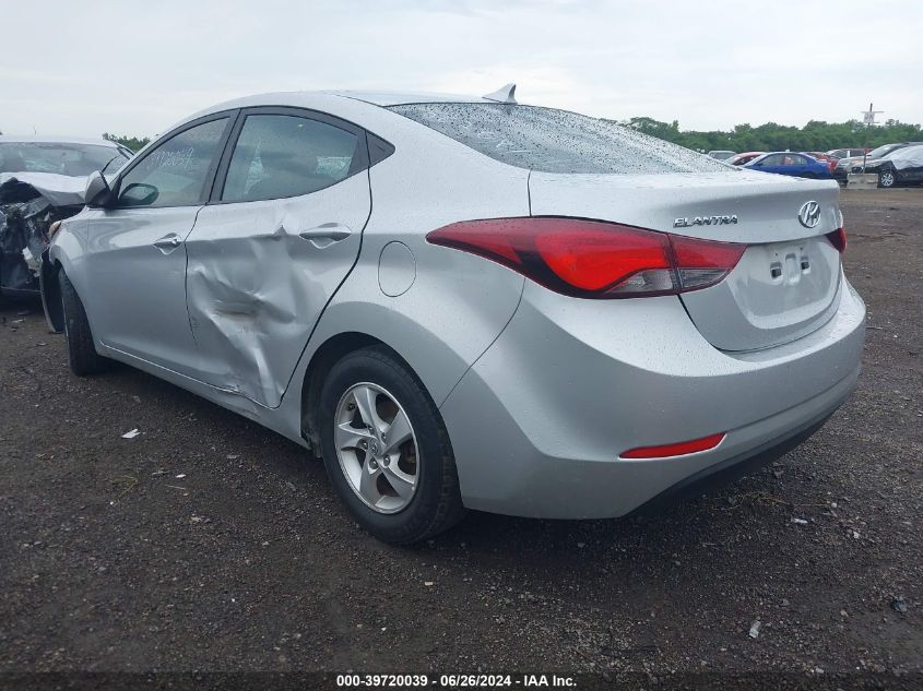 2015 Hyundai Elantra Se VIN: 5NPDH4AE0FH602081 Lot: 39720039