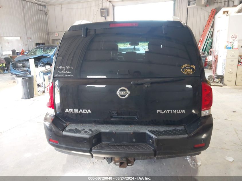 2010 Nissan Armada Platinum VIN: 5N1AA0NC6AN616418 Lot: 39720048