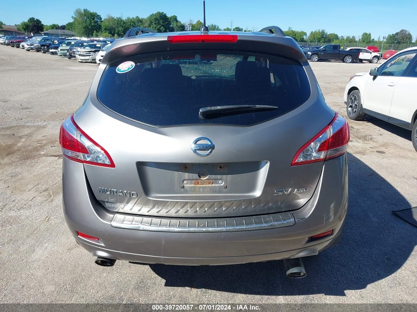 2011 Nissan Murano Sv VIN: JN8AZ1MW8BW163045 Lot: 39720057