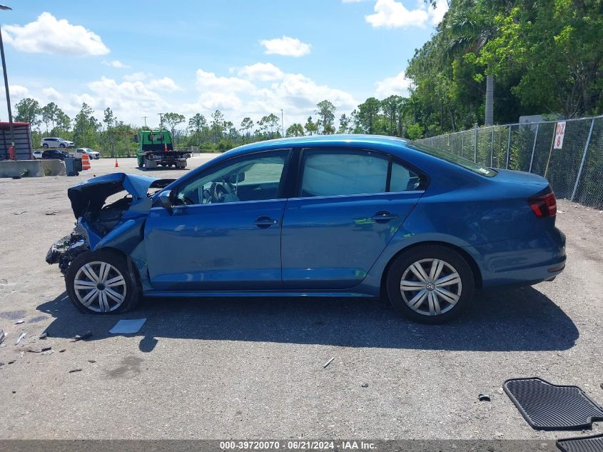 2017 Volkswagen Jetta 1.4T S VIN: 3VW2B7AJ1HM321425 Lot: 39720070