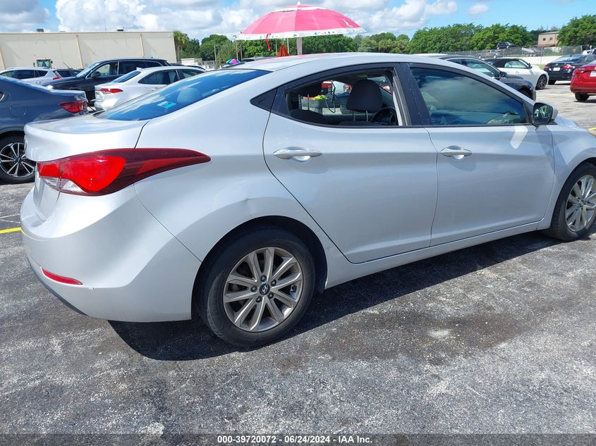 2014 Hyundai Elantra Se VIN: KMHDH4AE1EU142140 Lot: 39720072