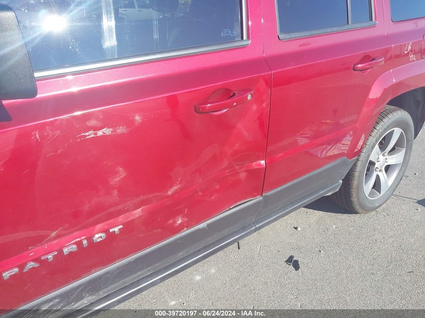 VIN 1C4NJRFBXHD135555 2017 JEEP PATRIOT LATITUDE