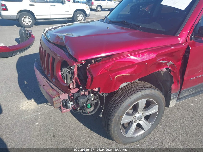 VIN 1C4NJRFBXHD135555 2017 JEEP PATRIOT LATITUDE