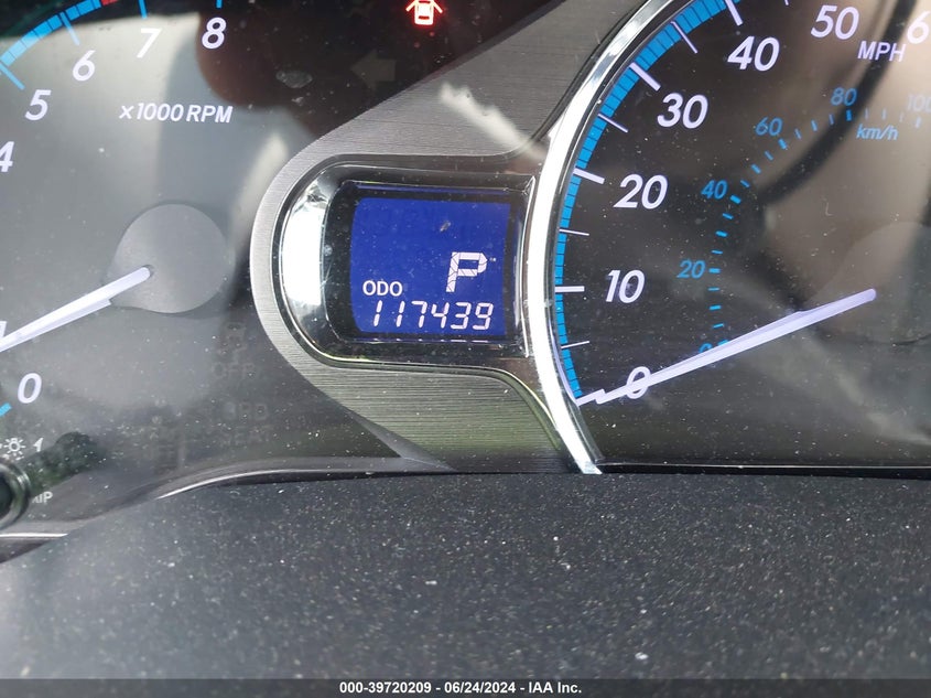 2013 Toyota Sienna Xle V6 8 Passenger VIN: 5TDYK3DC7DS367547 Lot: 39720209