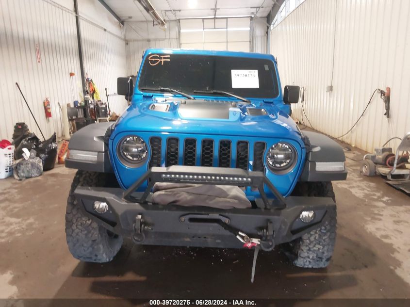 2021 Jeep Wrangler 4Xe Unlimited Rubicon 4X4 VIN: 1C4JJXR65MW643495 Lot: 39720275