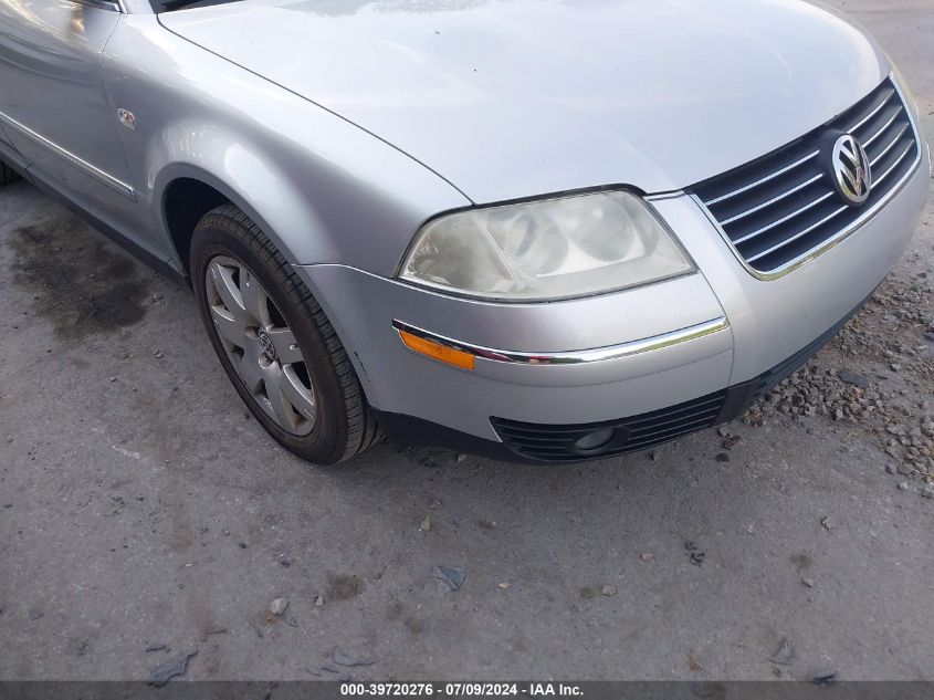 2002 Volkswagen Passat Glx VIN: WVWRH63B72E208690 Lot: 39720276