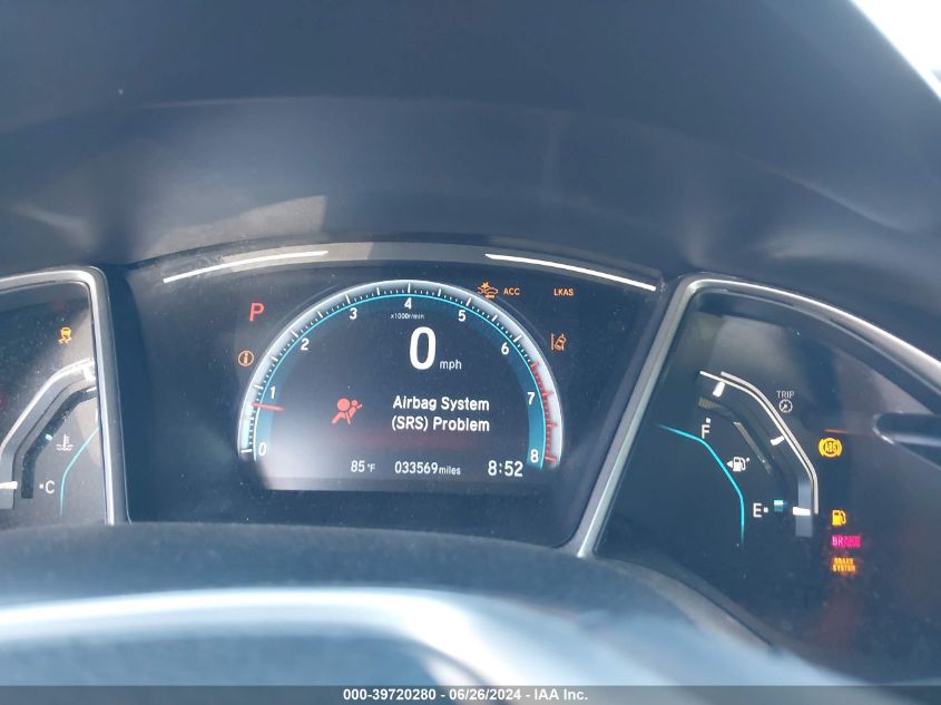 2019 Honda Civic Ex VIN: 19XFC1F39KE202029 Lot: 39720280