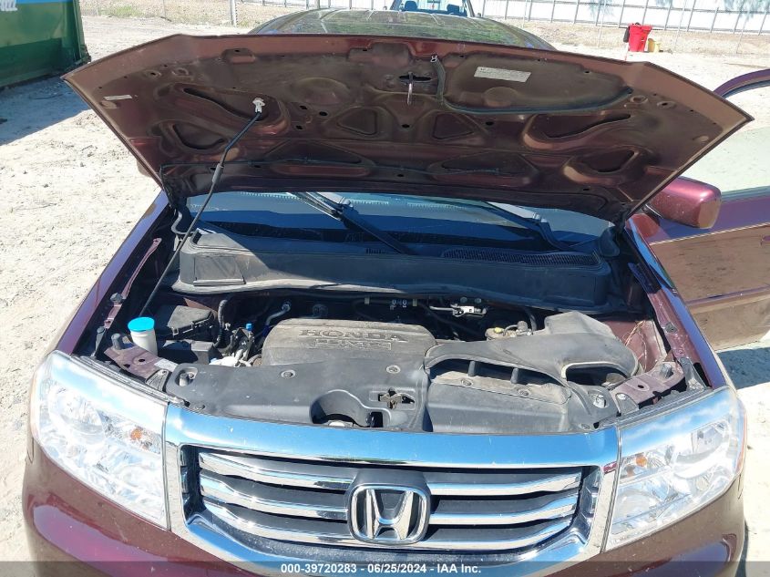 2012 Honda Pilot Ex-L VIN: 5FNYF3H56CB036851 Lot: 39720283