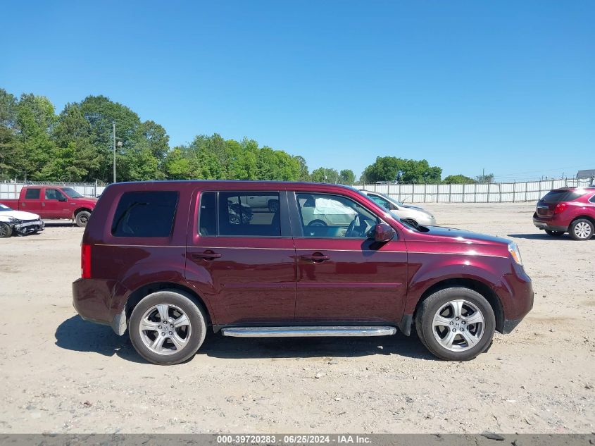 2012 Honda Pilot Ex-L VIN: 5FNYF3H56CB036851 Lot: 39720283