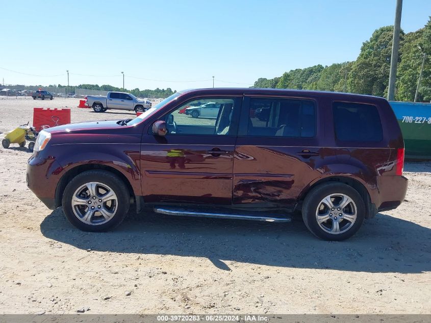 2012 Honda Pilot Ex-L VIN: 5FNYF3H56CB036851 Lot: 39720283