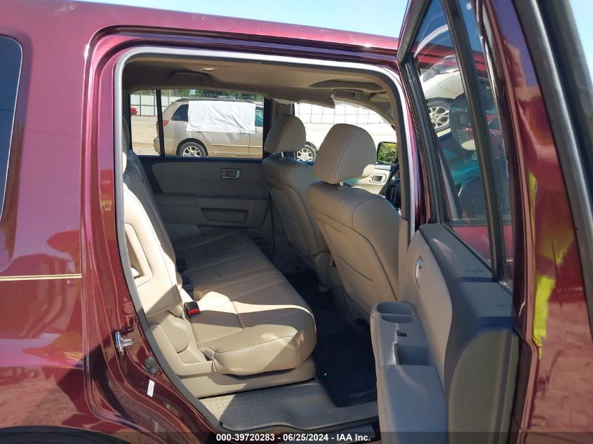 2012 Honda Pilot Ex-L VIN: 5FNYF3H56CB036851 Lot: 39720283