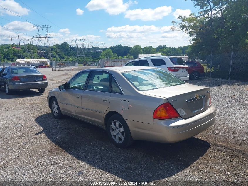 2000 Toyota Avalon Xl VIN: 4T1BF28B5YU049395 Lot: 39720388