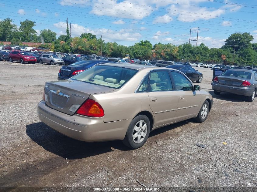 2000 Toyota Avalon Xl VIN: 4T1BF28B5YU049395 Lot: 39720388