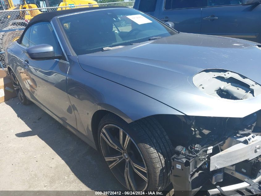 2021 BMW 430I VIN: WBA23AT04MCG20923 Lot: 39720412