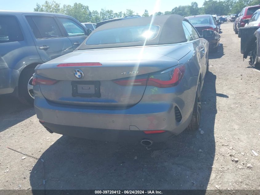 2021 BMW 430I VIN: WBA23AT04MCG20923 Lot: 39720412