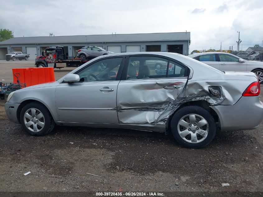 2008 Kia Optima Lx VIN: KNAGE123X85210887 Lot: 39720435