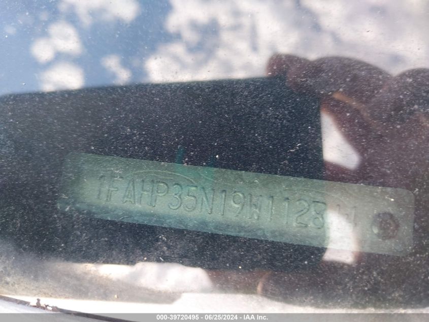 2009 Ford Focus Se VIN: 1FAHP35N19W112844 Lot: 39720495