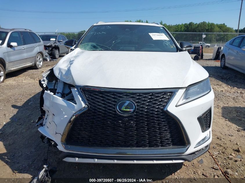 2022 Lexus Rx 350 F Sport Handling VIN: 2T2YZMDA4NC362019 Lot: 39720507