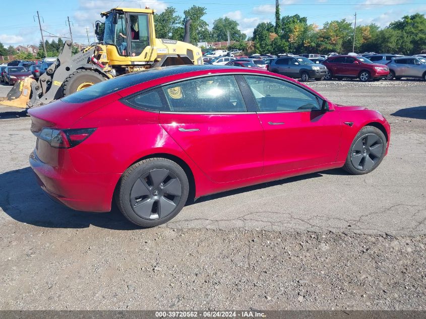 2022 TESLA MODEL 3 LONG RANGE DUAL MOTOR ALL-WHEEL DRIVE - 5YJ3E1EB6NF185954