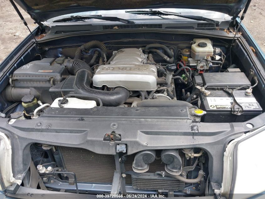 2004 Toyota 4Runner Limited V8 VIN: JTEBT17R240038115 Lot: 39720566