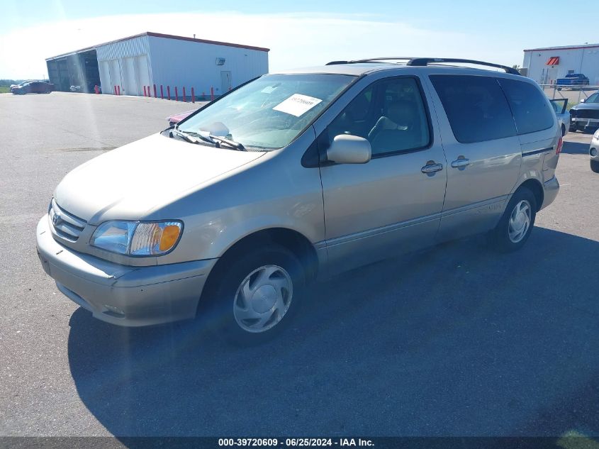 2002 Toyota Sienna Xle VIN: 4T3ZF13C32U445980 Lot: 39720609