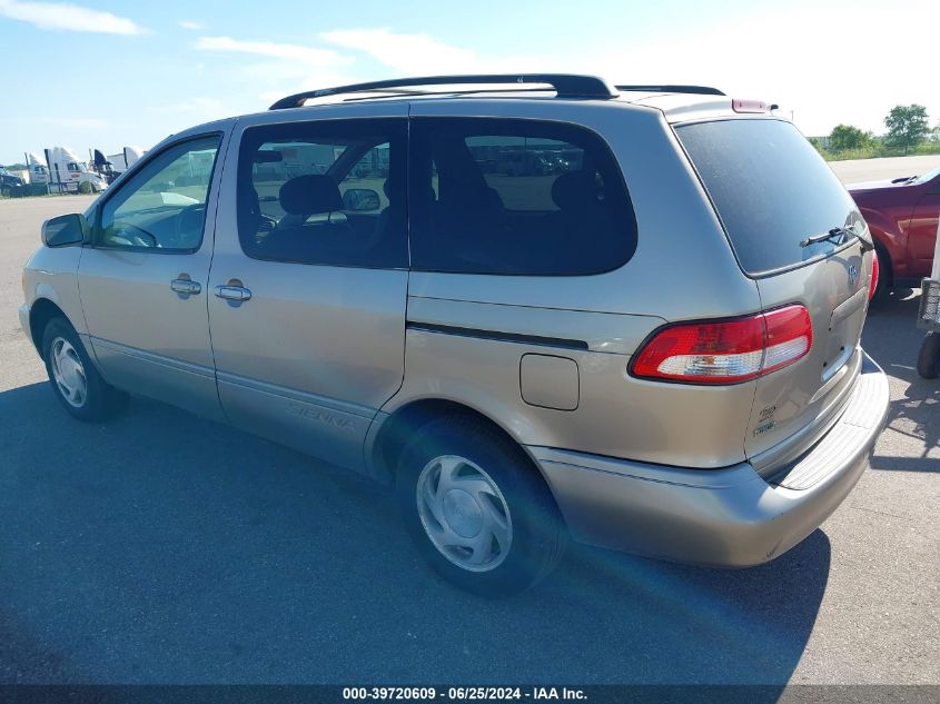 2002 Toyota Sienna Xle VIN: 4T3ZF13C32U445980 Lot: 39720609