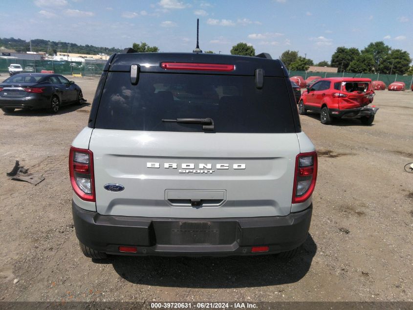 2021 Ford Bronco Sport Outer Banks VIN: 3FMCR9C68MRB23957 Lot: 39720631