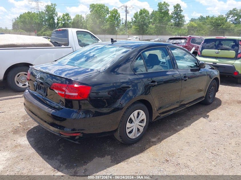 2015 VOLKSWAGEN JETTA 2.0L S - 3VW2K7AJ6FM409738