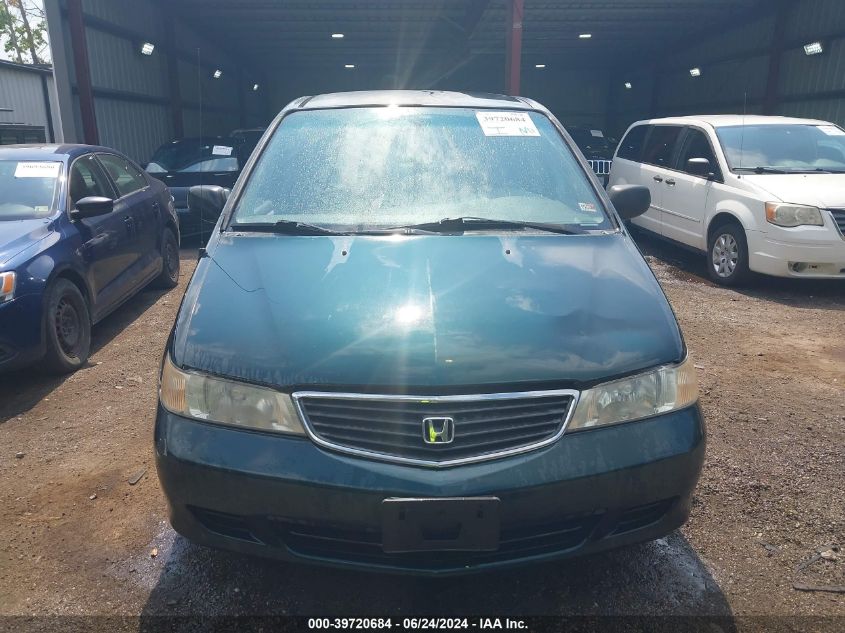 2000 Honda Odyssey Lx VIN: 2HKRL1855YH516017 Lot: 39720684