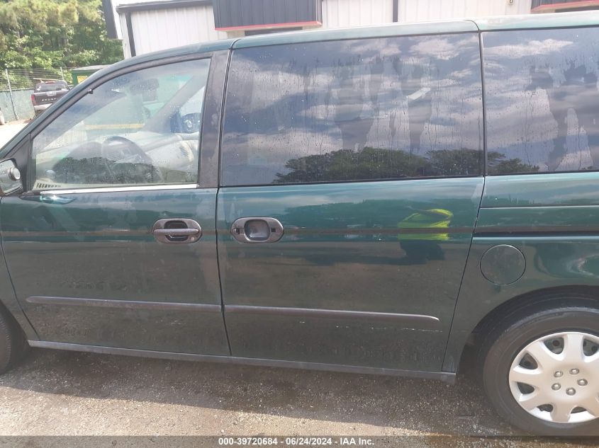 2000 Honda Odyssey Lx VIN: 2HKRL1855YH516017 Lot: 39720684