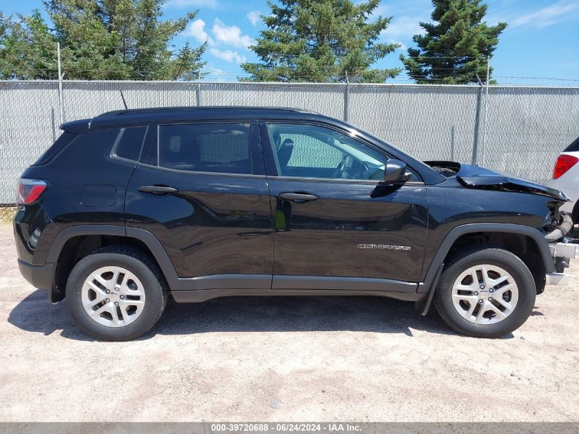 2018 Jeep Compass Sport VIN: 3C4NJDAB7JT107321 Lot: 39720688