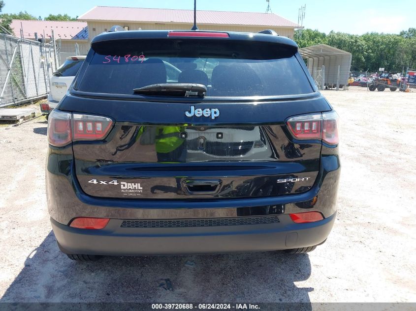 2018 Jeep Compass Sport VIN: 3C4NJDAB7JT107321 Lot: 39720688