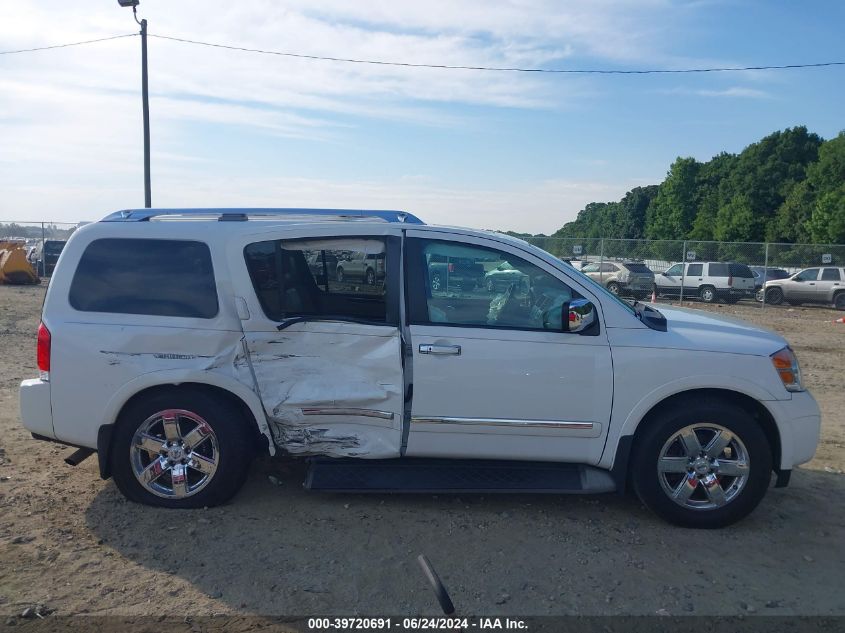 2012 Nissan Armada Platinum VIN: 5N1BA0ND3CN618451 Lot: 39720691