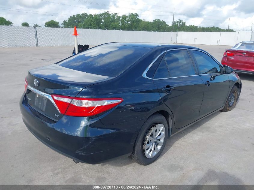 2016 Toyota Camry Le VIN: 4T4BF1FK5GR52165 Lot: 39720710