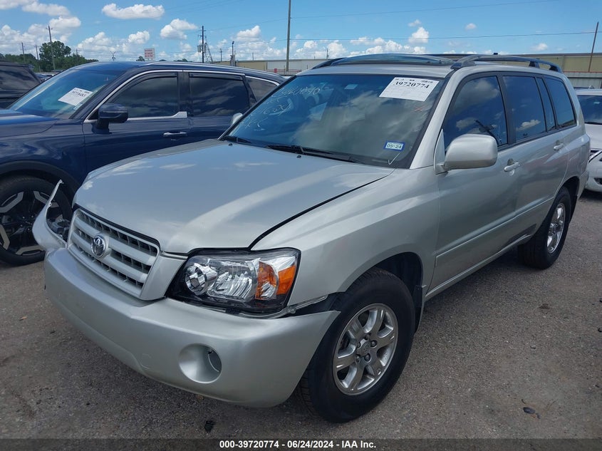 2006 Toyota Highlander V6 VIN: JTEGP21A860116824 Lot: 39720774