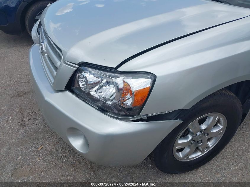 2006 Toyota Highlander V6 VIN: JTEGP21A860116824 Lot: 39720774